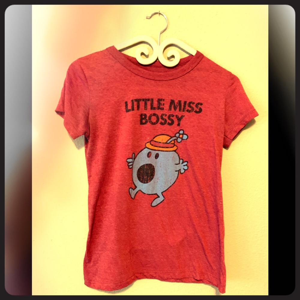 100% cotton “little miss bossy” t-shirt
